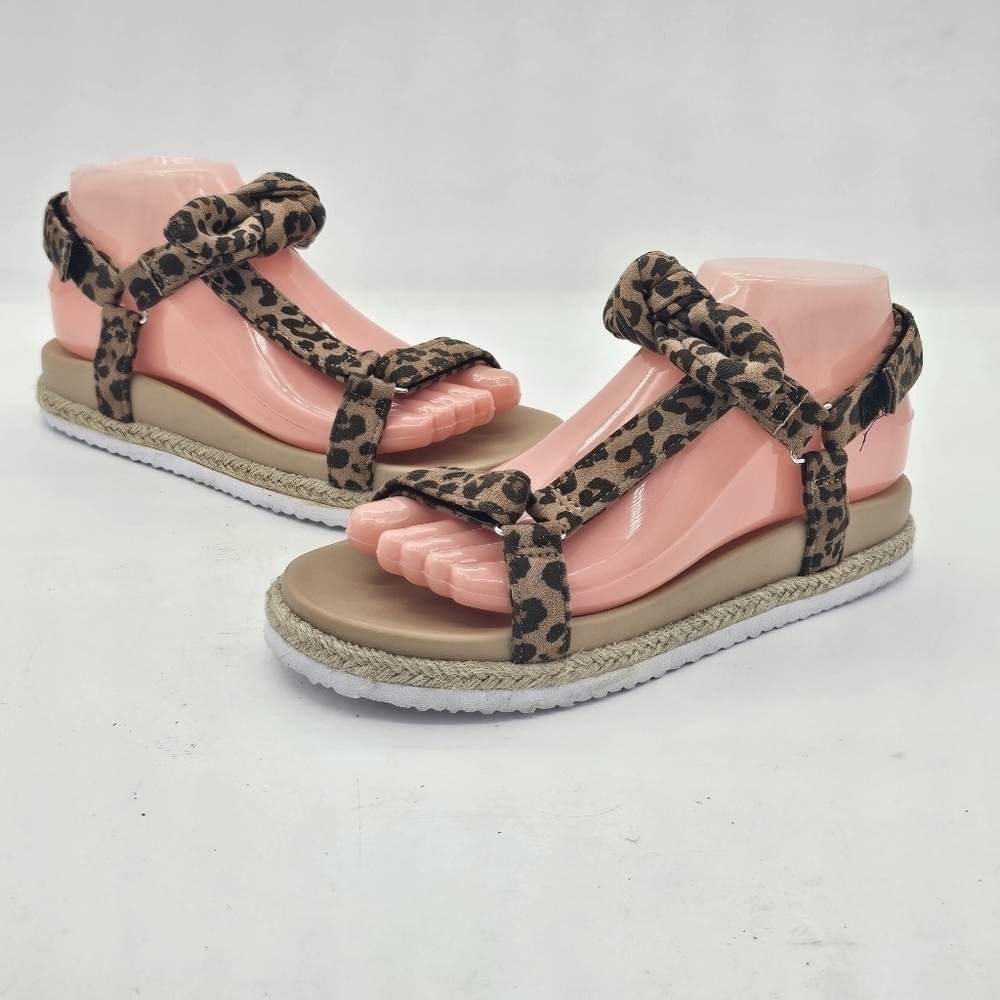 Treasure & Bond Eliza Sandals Tan Leopard Size 5 - Picture 3 of 13